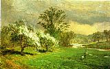 Jasper Francis Cropsey Famous Paintings - Apple Blossom Time
